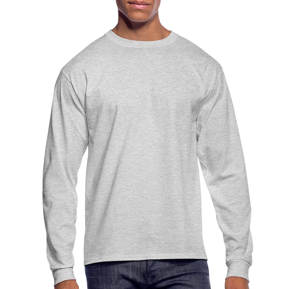 Logo Free Society Long Sleeve Shirt - heather gray
