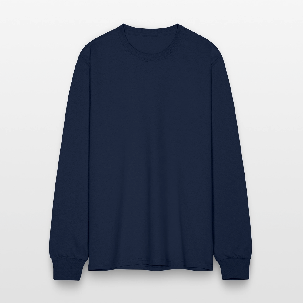 Logo Free Society Long Sleeve Shirt - navy