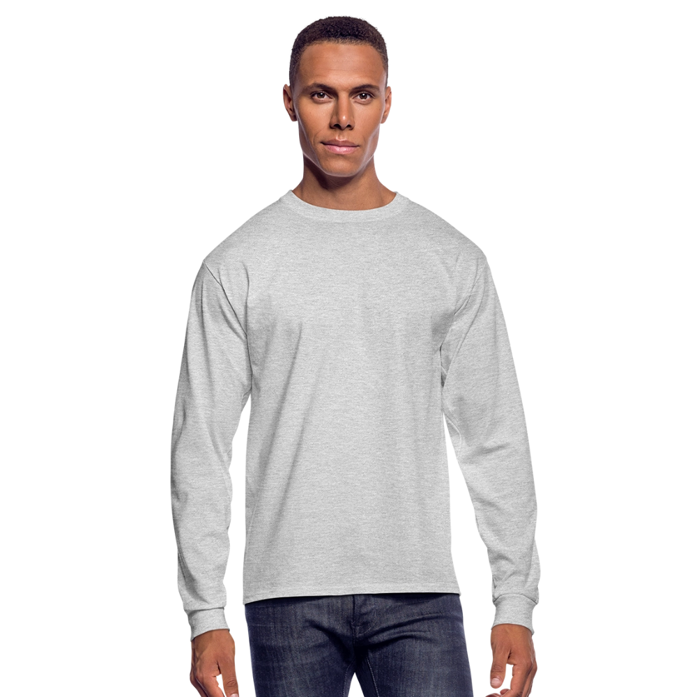 Logo Free Society Long Sleeve Shirt - heather gray