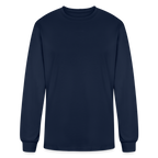 Logo Free Society Long Sleeve Shirt - navy